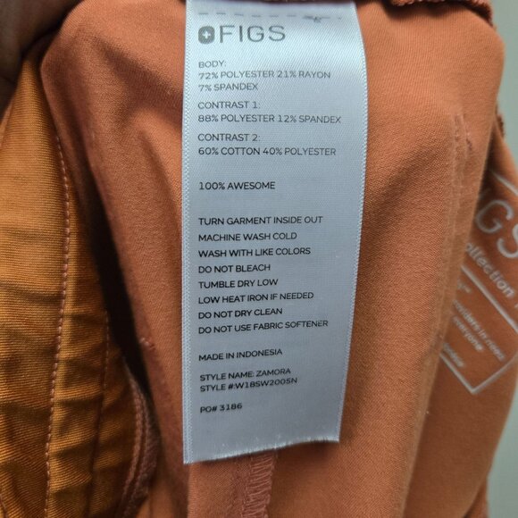 Figs Womens Terra Cotta Zamora Joggers Limited Edition L - Picture 13 of 13